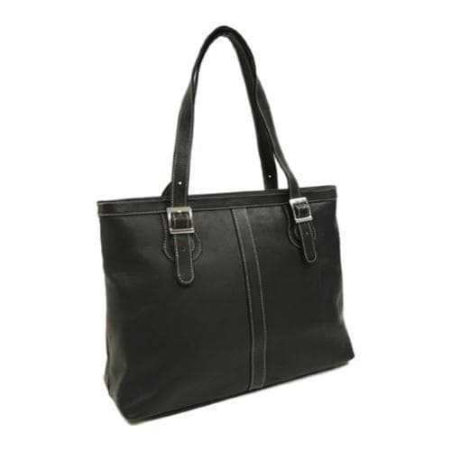 Womens Piel Leather Ladies Laptop Tote 2761 Black Leather