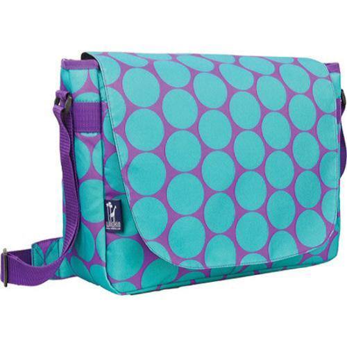 Wildkin Laptop Messenger Bag Big Dots Aqua