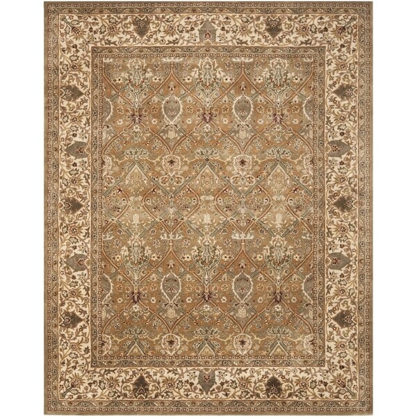 Safavieh Handmade Persian Legend Light Green/ Beige Wool Rug - 8'3 x 11'