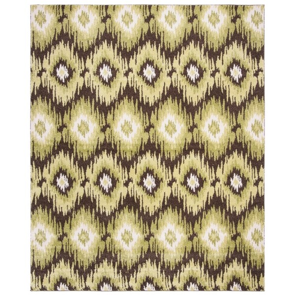 Safavieh Retro Bohemian Dark Brown/ Green Distressed Rug - 8' x 10'