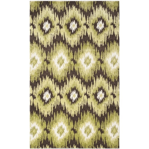 Safavieh Retro Bohemian Dark Brown/ Green Distressed Rug - 8' x 10'