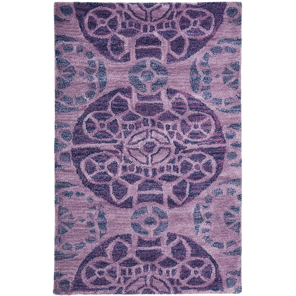 Safavieh Handmade Wyndham Purple Wool Rug - 3' x 5'