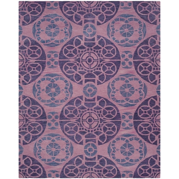 Safavieh Handmade Wyndham Purple Wool Rug - 8'9" x 12'