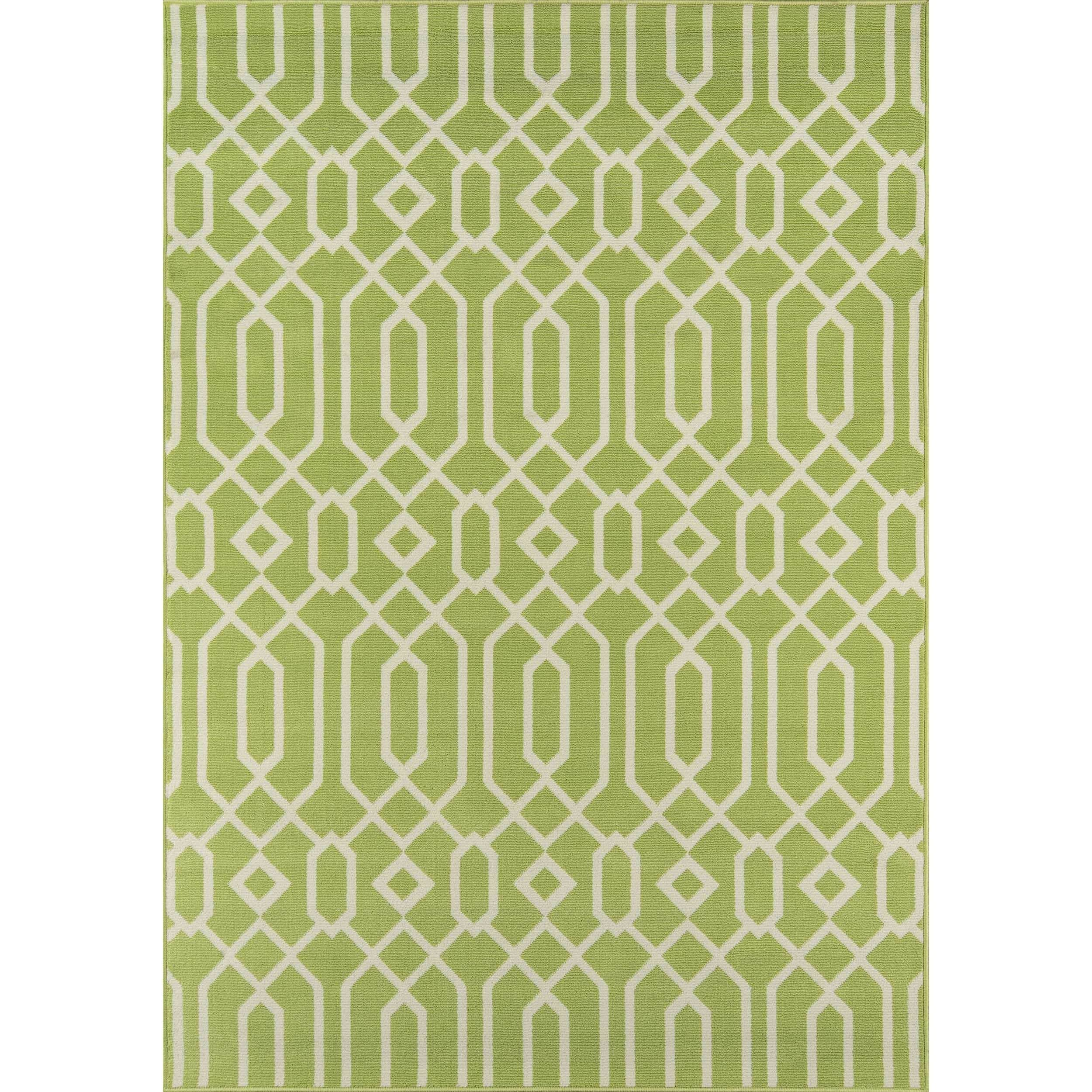 Links Green Indoor/ Outdoor Rug (18 X 37)