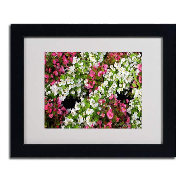 Kathie McCurdy 'Begonia Garden' Framed Matted Art - Overstock - 8075211