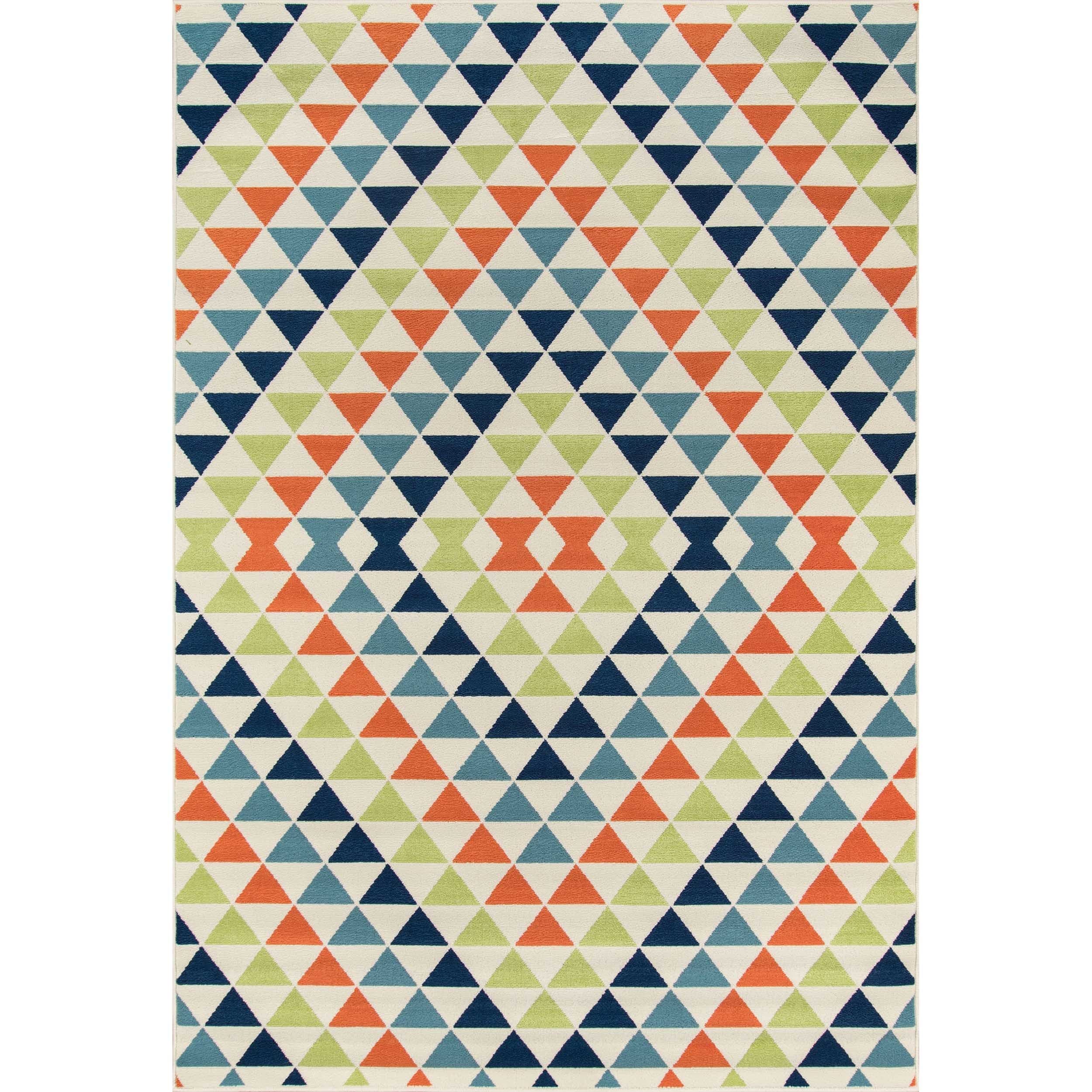 Indoor/outdoor Multi Kaleidoscope Rug (18 X 37)