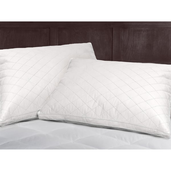 Shop Quilted 233 Thread Count Jumbo Size Natural Feather Pillows