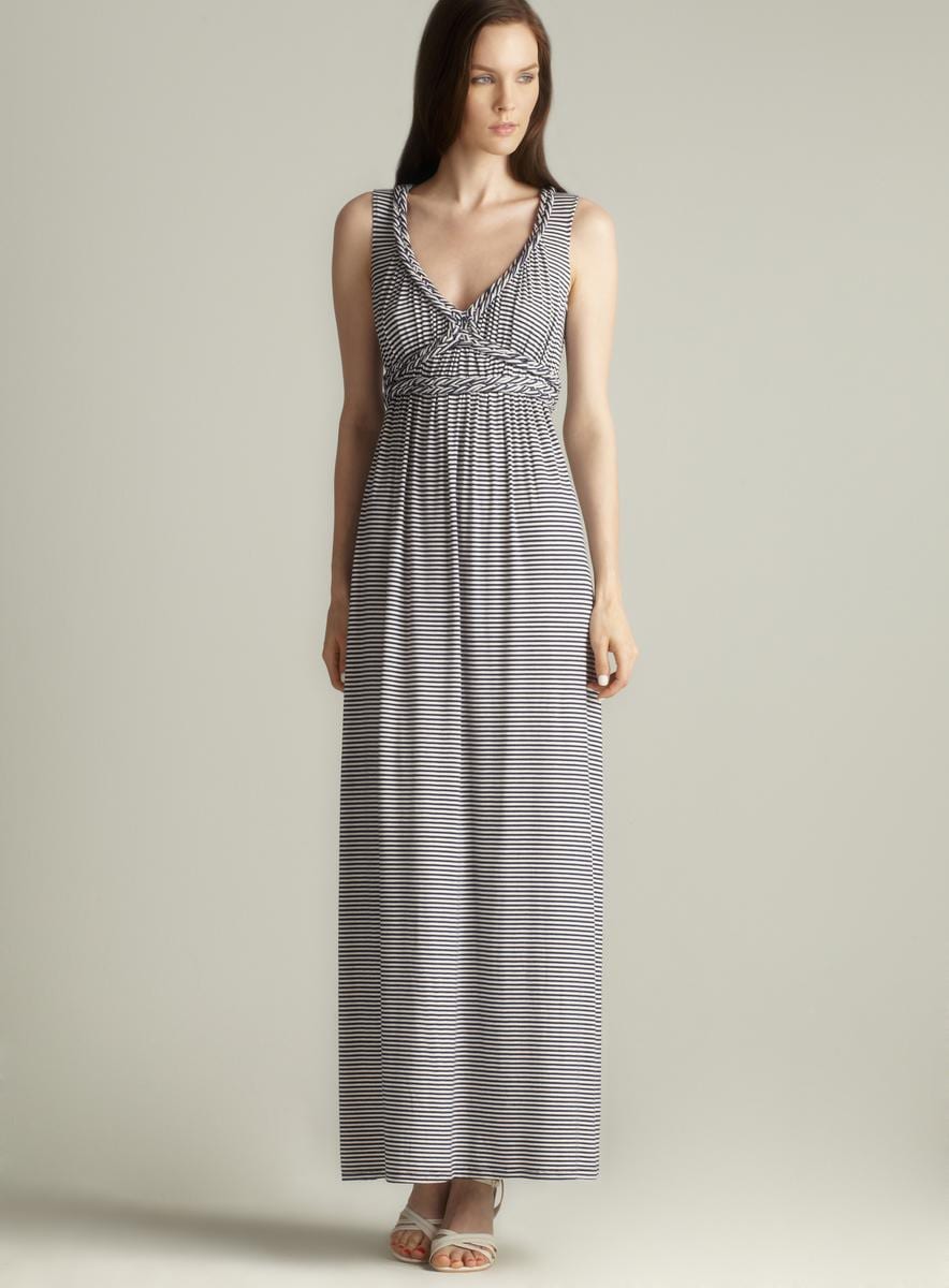 max studio striped maxi dress