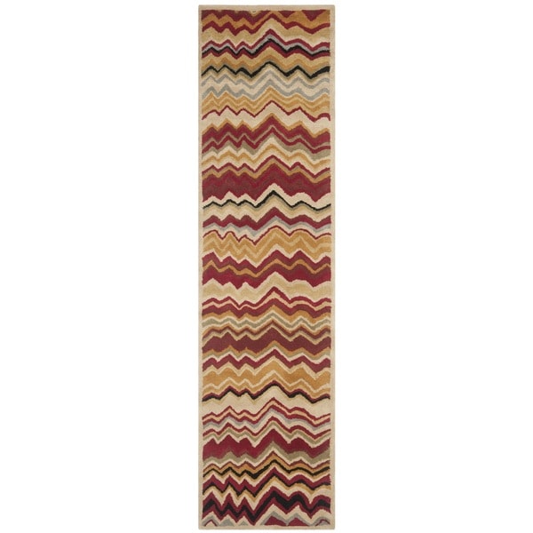 Safavieh Wyndham Red Handmade Wool Area Rug (23 x 7)  