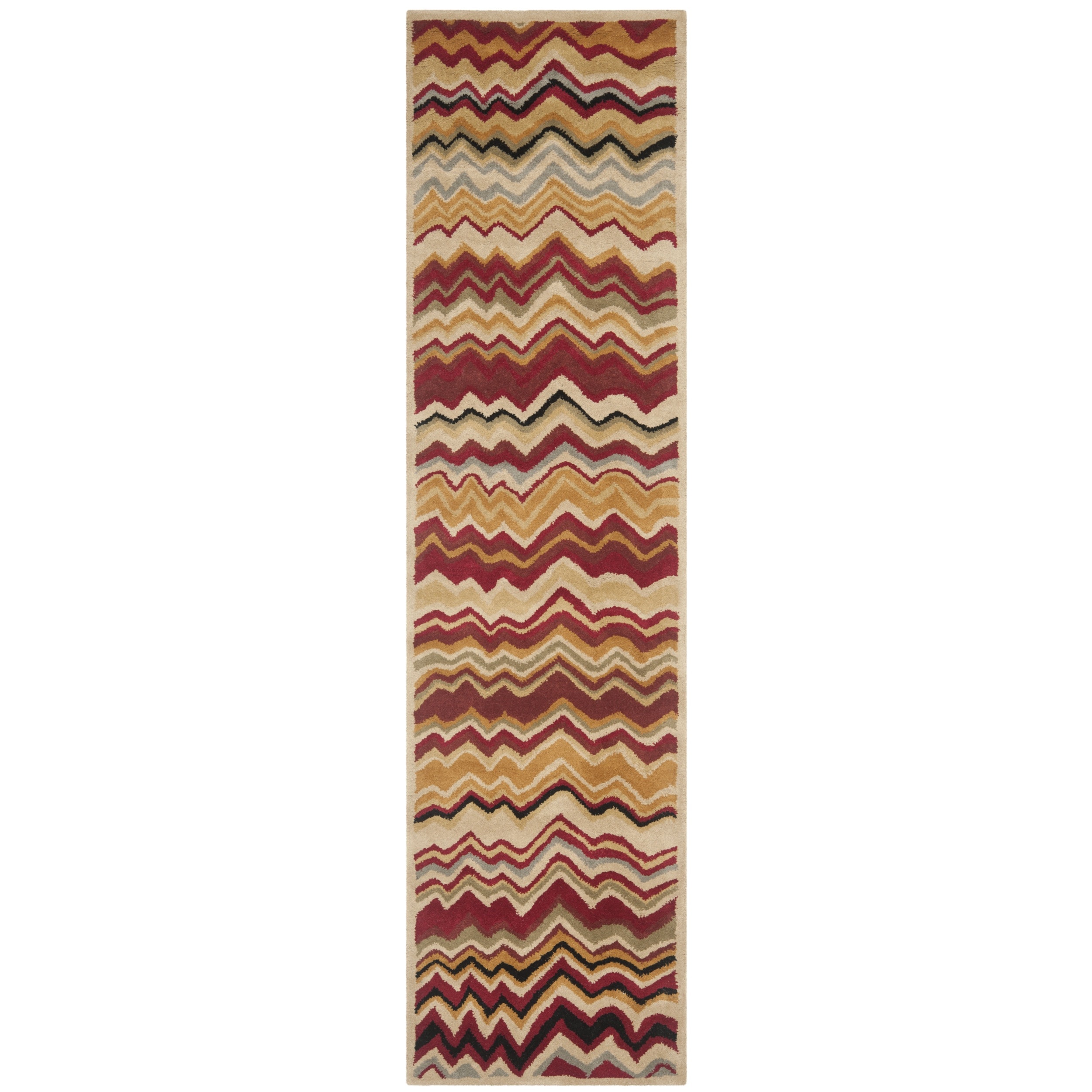 Safavieh Wyndham Red Handmade Wool Area Rug (23 X 7)