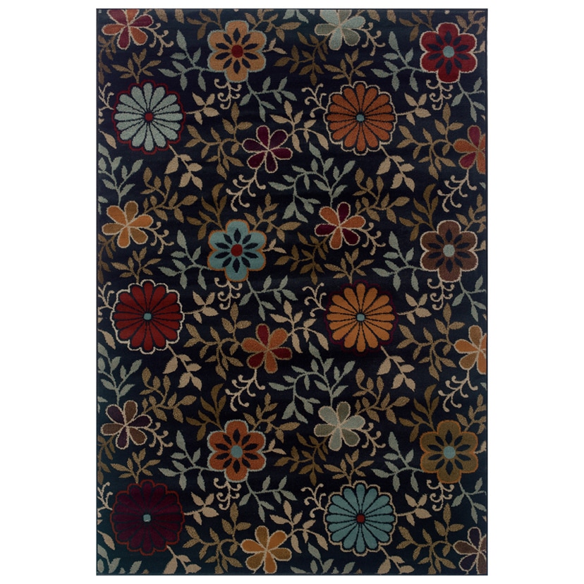 Floral Blue/ Multi Area Rug (310 X 55)