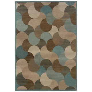 Ariel Geometric Layeres Area Rug - Bed Bath & Beyond - 8075757