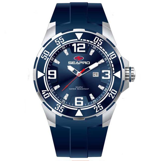 Seapro Men's 'Drive' Blue Dial Watch