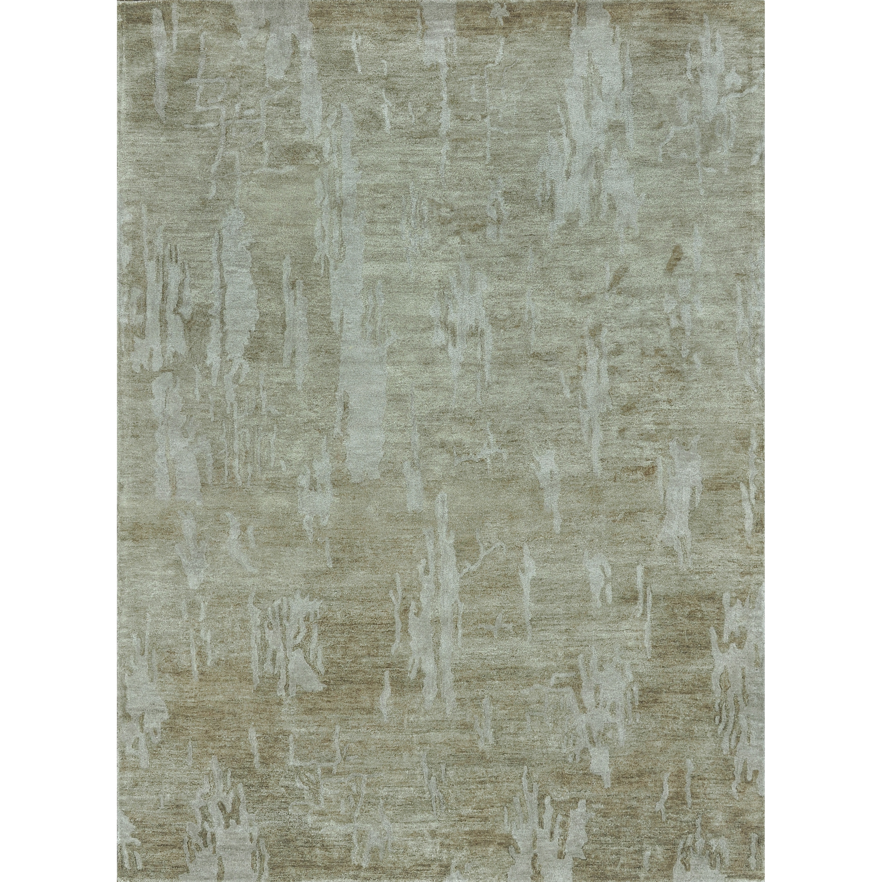 Hand tufted Omega Sand Bamboo Silk Rug (50 X 76)