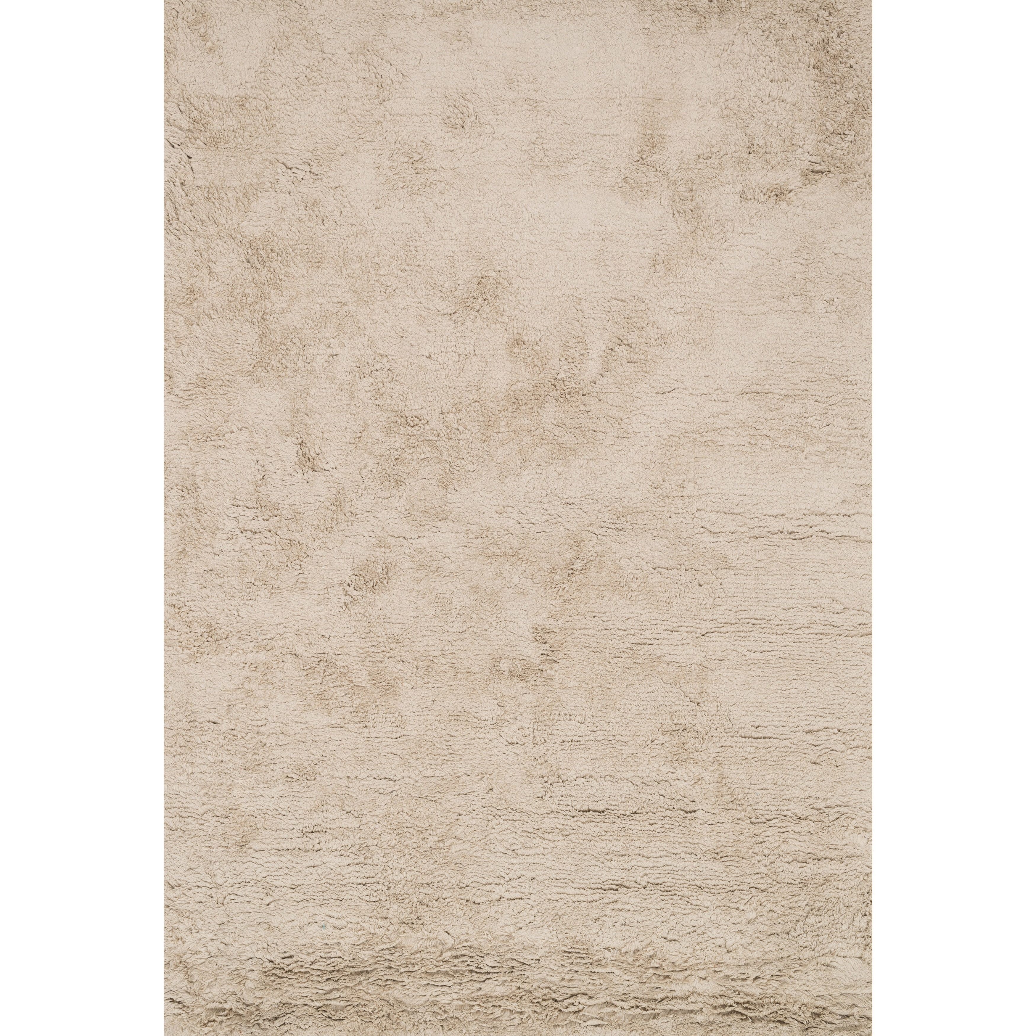 Hand tufted Ellis Beige Shag Rug (36 X 56)