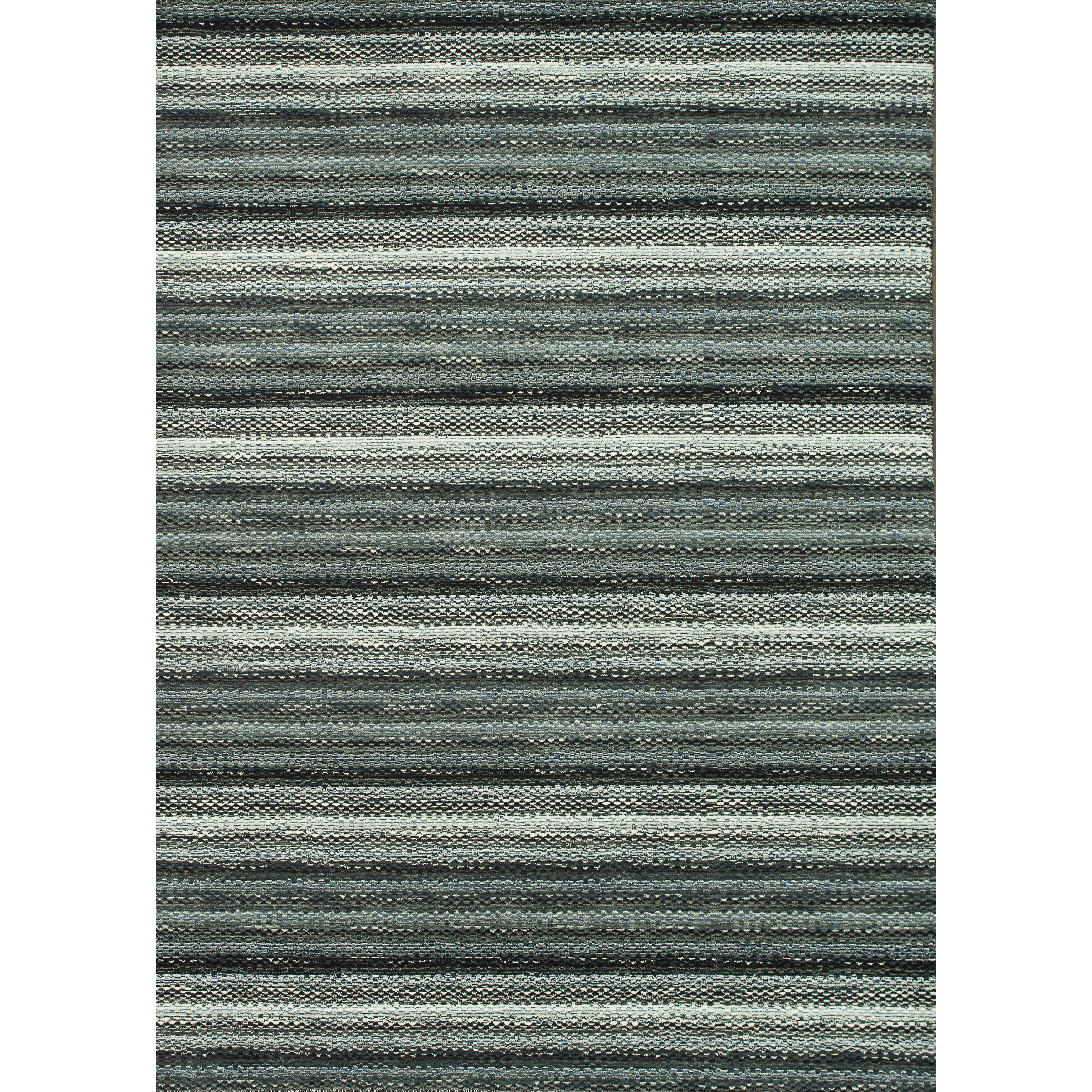 Hand loomed Aria Graphite Wool Rug (76 X 96)