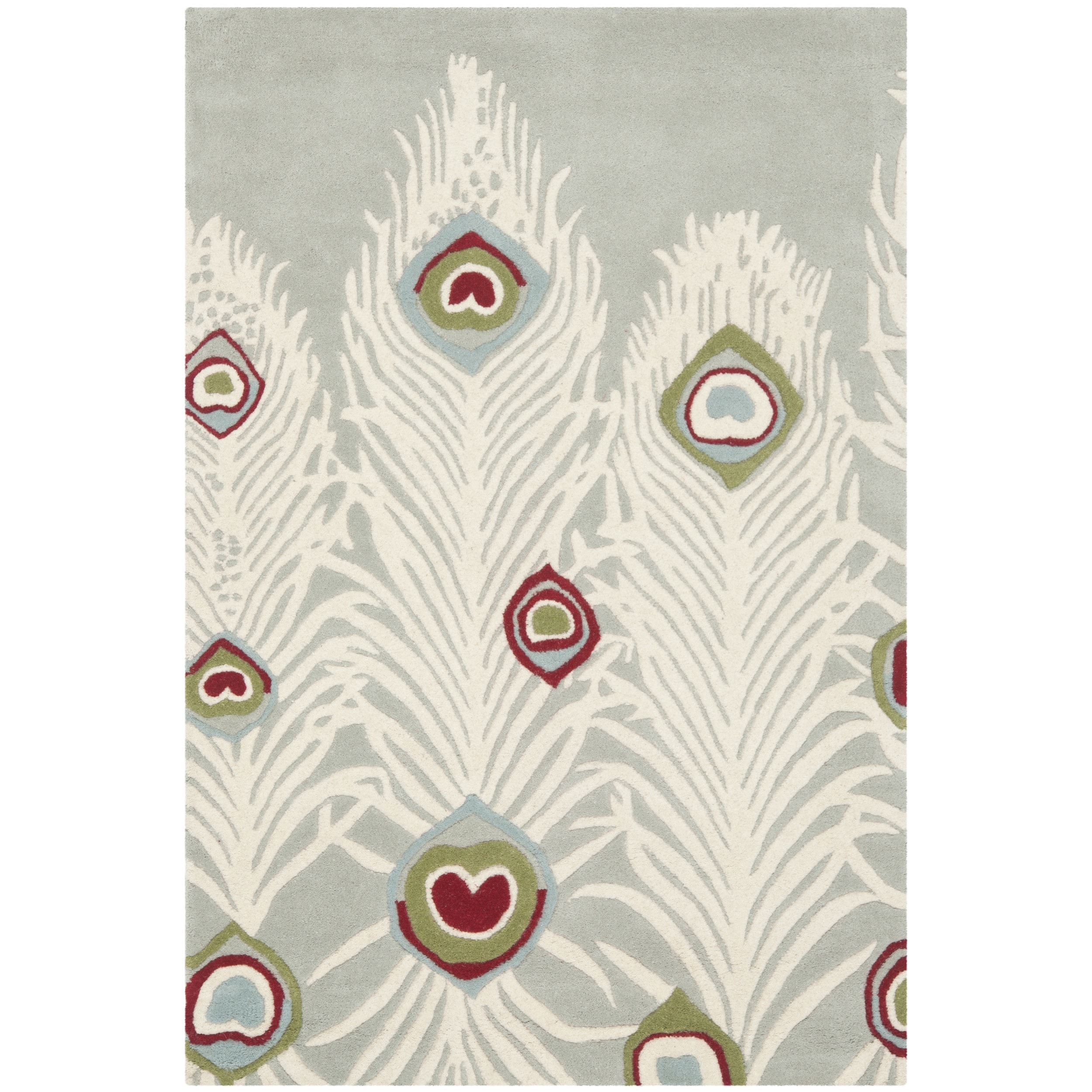 Safavieh Handmade Soho Grey/ Ivory Wool Rug (36 X 56)