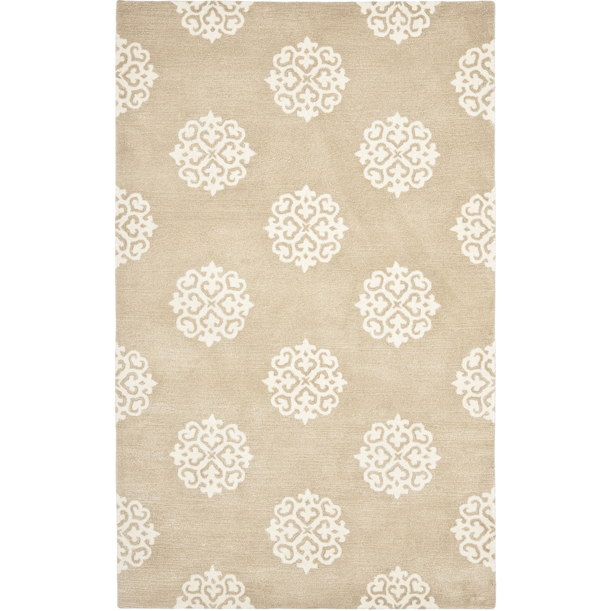 Safavieh Handmade Soho Beige/ Ivory Wool Rug (83 x 11)