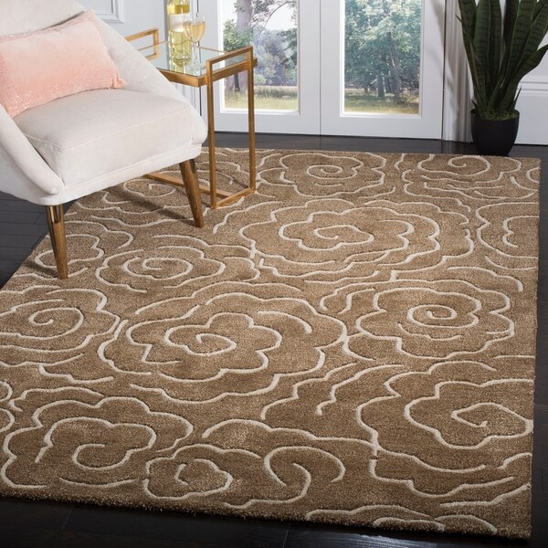 Safavieh Handmade Soho Brown/ Ivory Wool Rug - 8'-3" x 11'