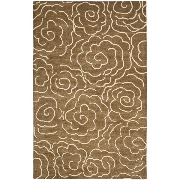 Safavieh Handmade Soho Brown/ Ivory Wool Rug - 8'3 x 11'