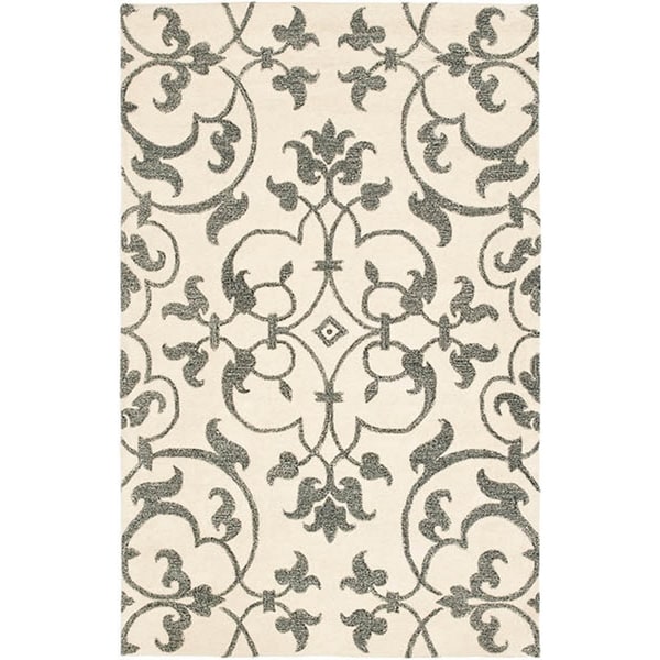 Safavieh Handmade Soho Ivory/ Grey Wool Rug (8'3 x 11') Safavieh 7x9   10x14 Rugs