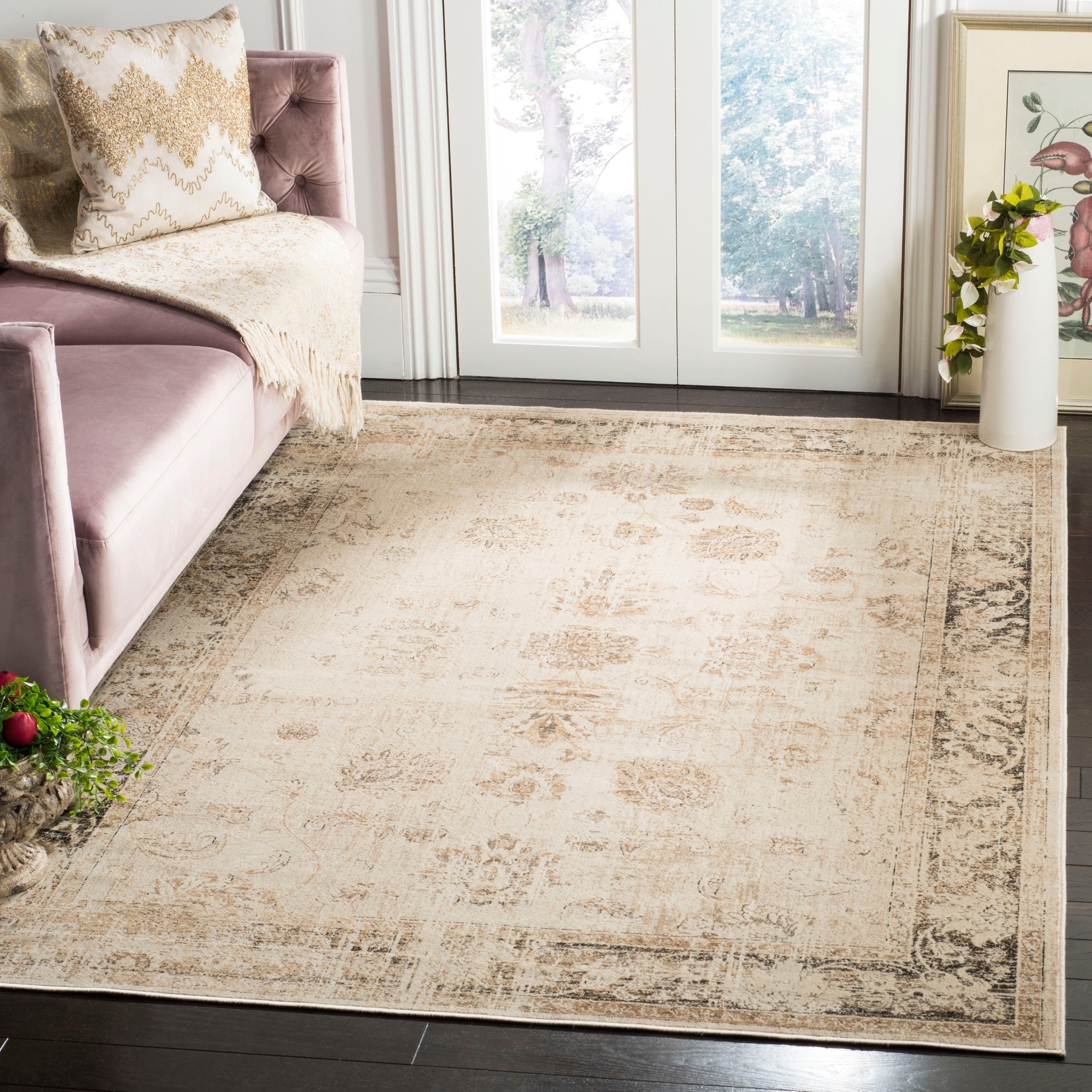 Safavieh Vintage Stone Viscose Rug (67 X 92)