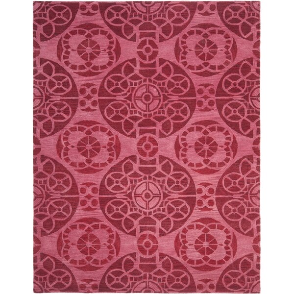 Safavieh Handmade Wyndham Red Wool Rug - 8'9 x 12'