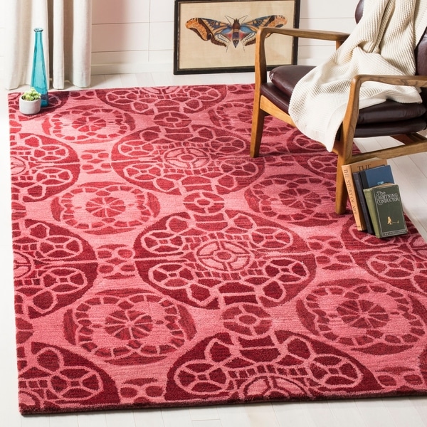 Safavieh Handmade Wyndham Red Wool Rug - 8'9 x 12'