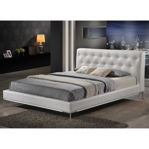 Baxton Studio Panchal White Queen Platform Bed