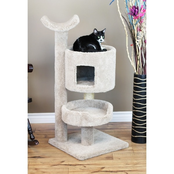 Gray carpet outlet cat tree