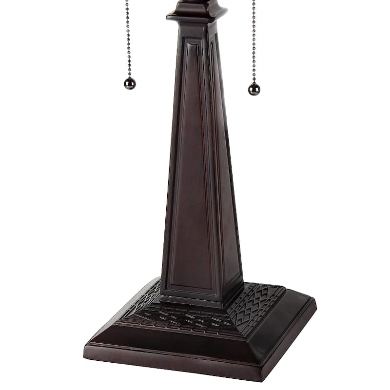 Tiffany Style Mission Design 2-light Table Lamp