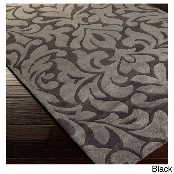 Shop Handtufted Modern Classics Damask Print Area Rug 5' x 8' Free