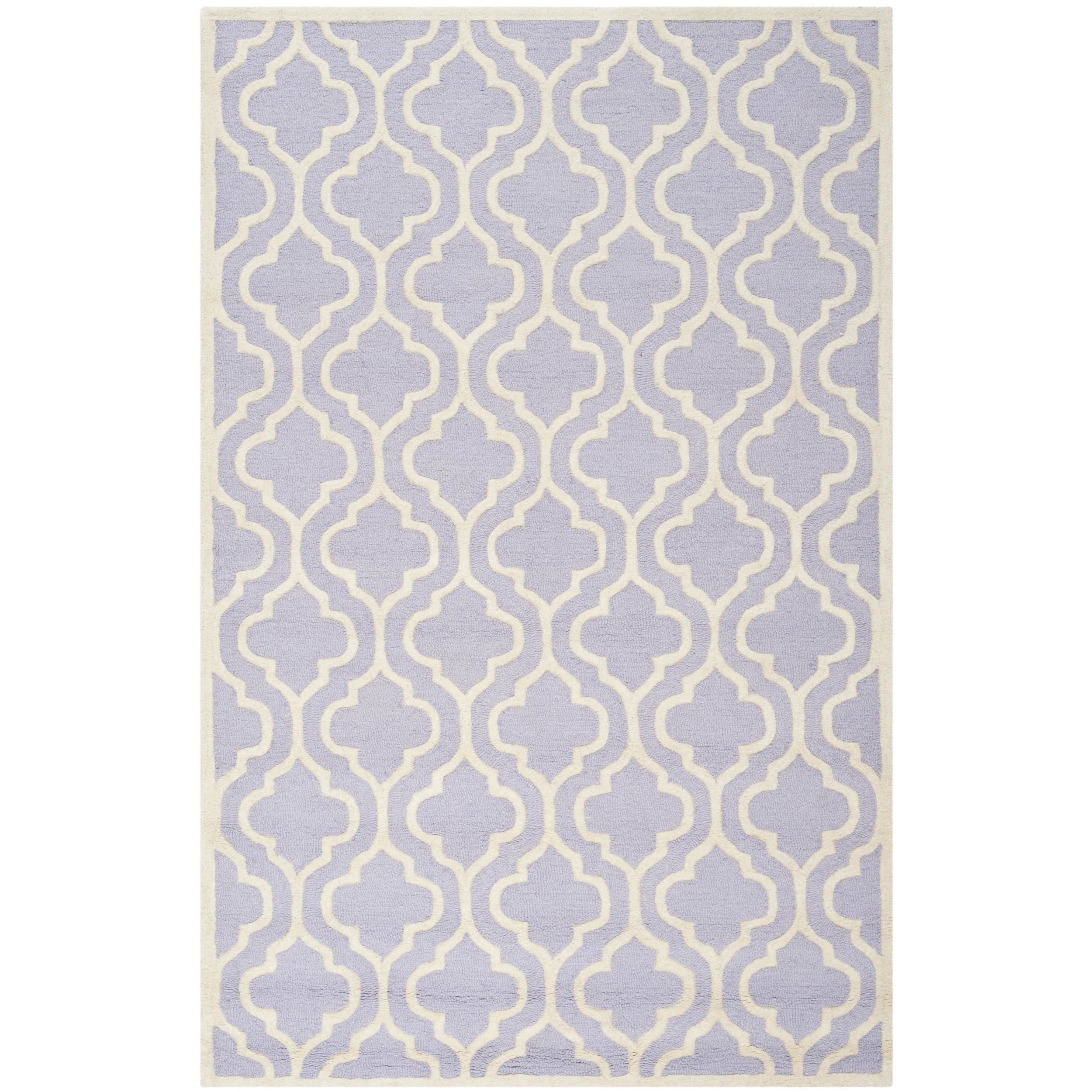 Safavieh Handmade Cambridge Moroccan Lavender Contemporary Wool Rug (8 X 10)