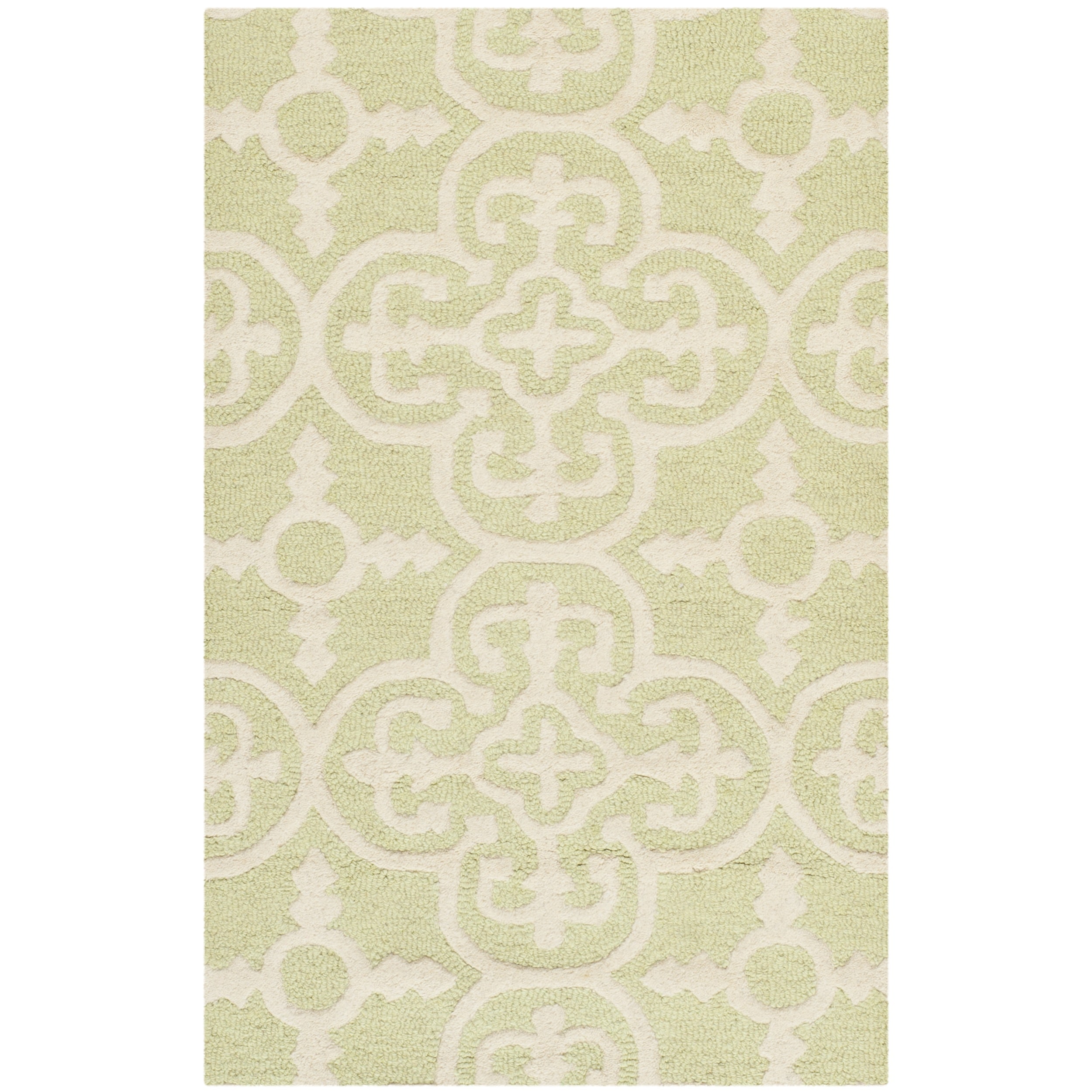 Safavieh Traditional Handmade Cambridge Moroccan Light Green Wool Rug (26 X 4)