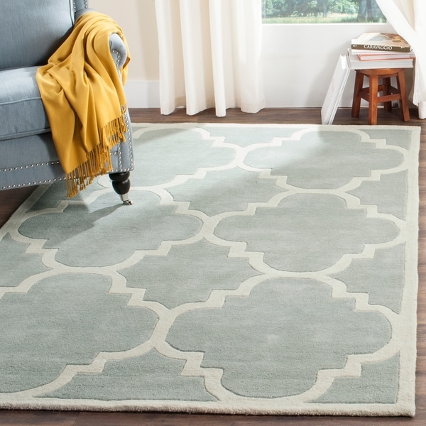 Safavieh Handmade Moroccan Chatham Grey Wool Area Rug - 8' x 10'