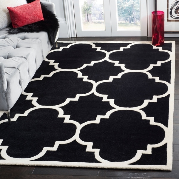 Safavieh Handmade Moroccan Chatham Black Wool Rug - 8' X 10'