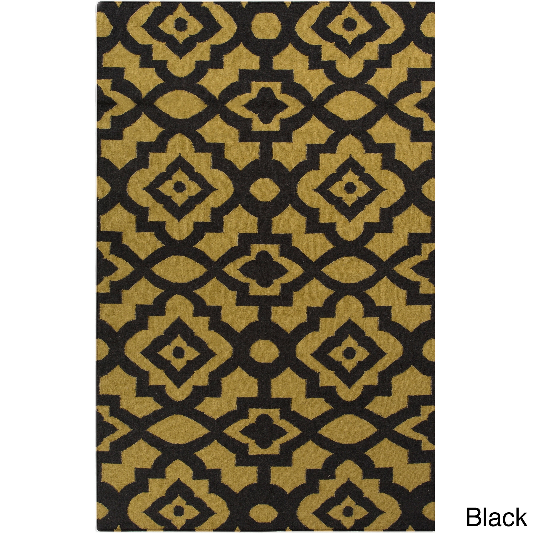 Hand woven Market Place Contemporary Lattice Print Rug (5 X 8)