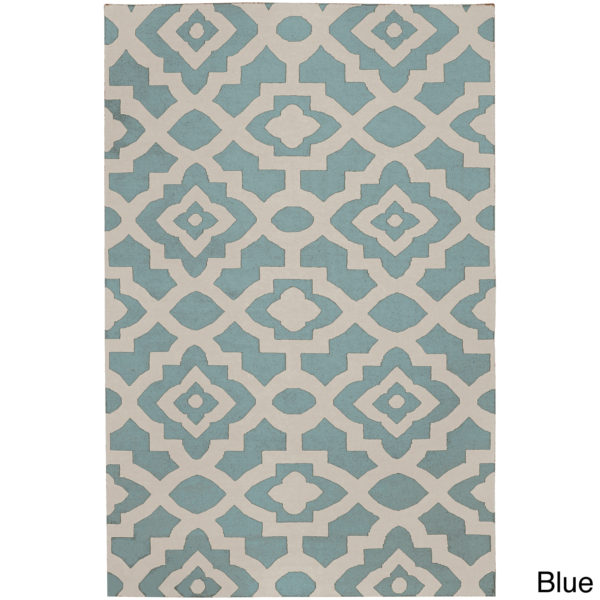 Hand woven Market Place Contemporary Lattice Print Rug (5 X 8)