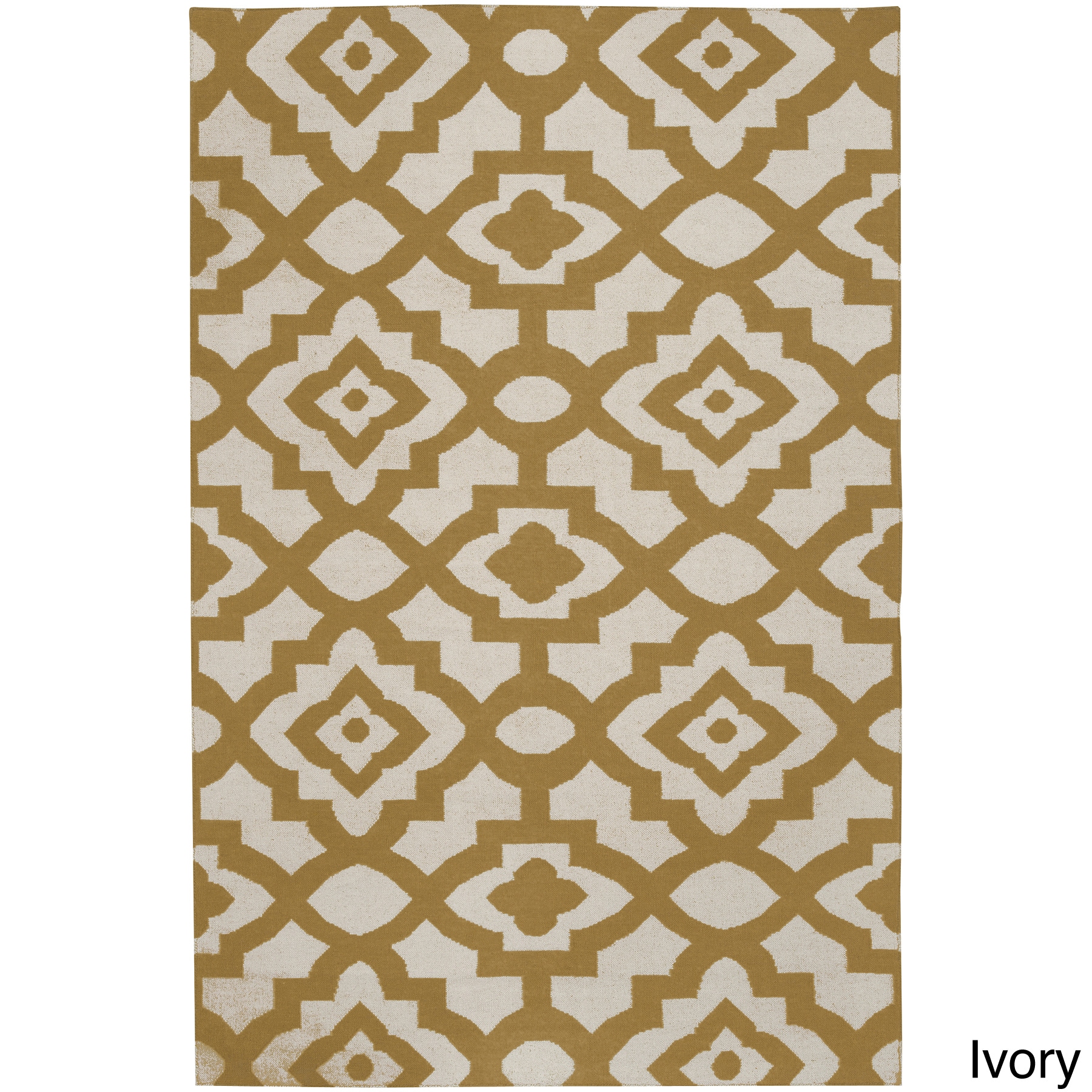 Hand woven Market Place Contemporary Lattice Print Rug (5 X 8)