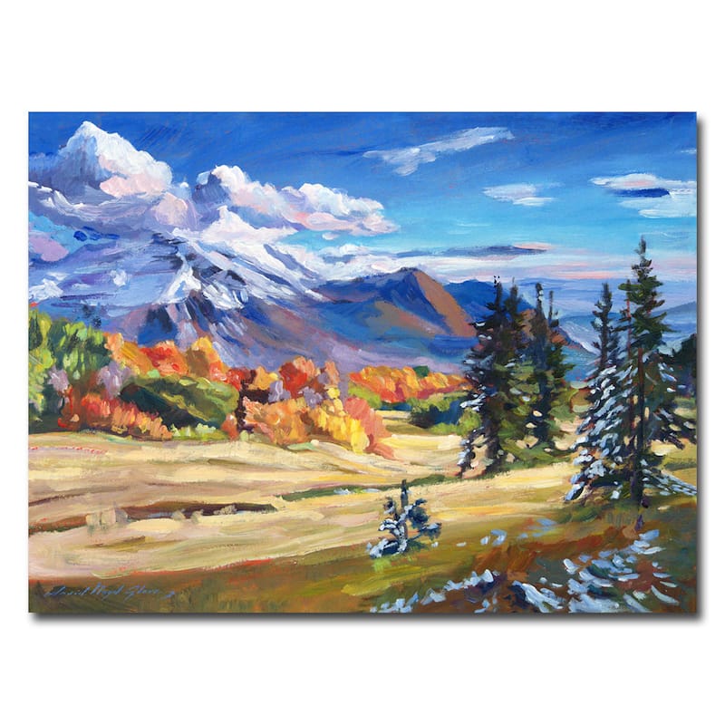 David Lloyd Glover 'Autumn in the Foothills' Canvas Art - Multi