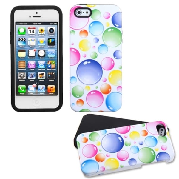 BasAcc Rainbow Bigger Bubbles Fusion Case for Apple iPhone 5