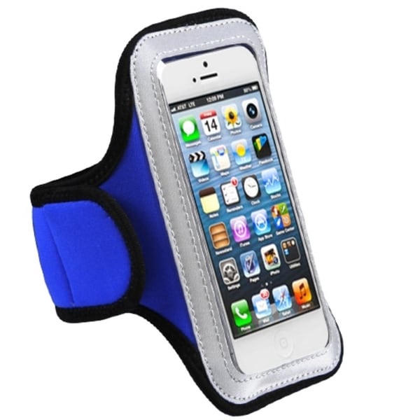 BasAcc Dark Blue Sport Armband Vertical Case for Apple iPhone 5 BasAcc Cases & Holders