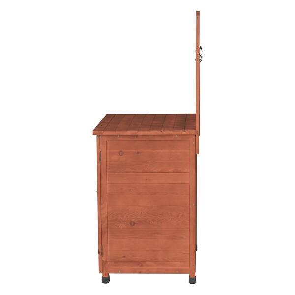 Shop Cyprus Wood Potting Table With Storage Overstock 8083767