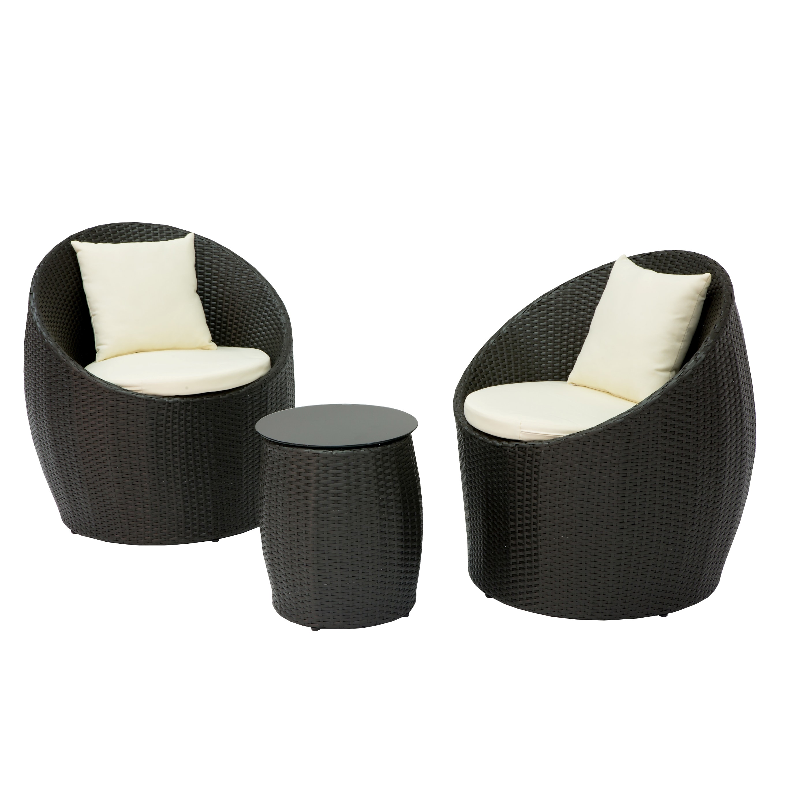 Abbyson Living Abbyson Living 3 piece Del Mar Patio Armchair And End Table Set Multi Size 3 Piece Sets