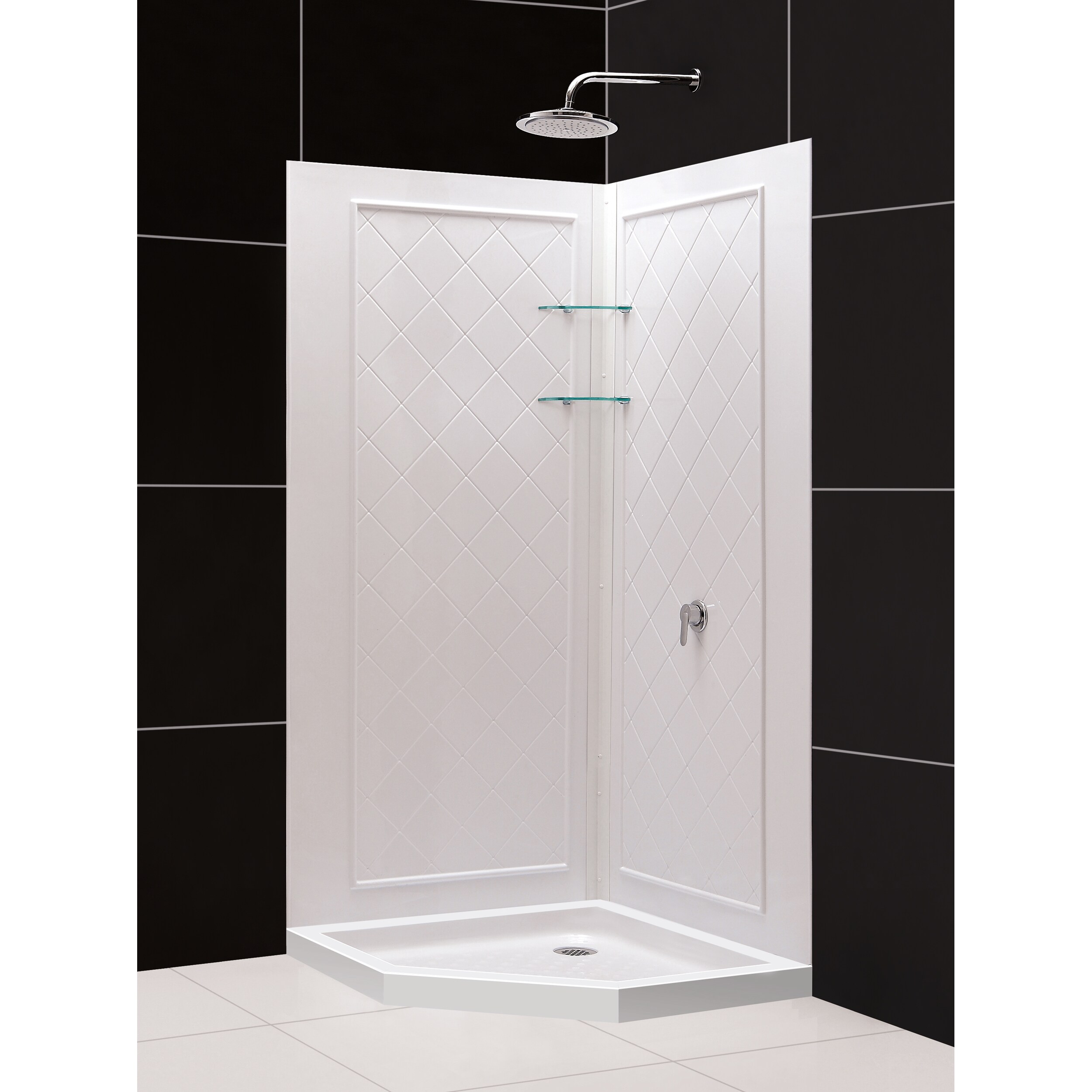 Shop Slimline 40 X 40 Inch Neo Shower Floor And Qwall 4 Shower