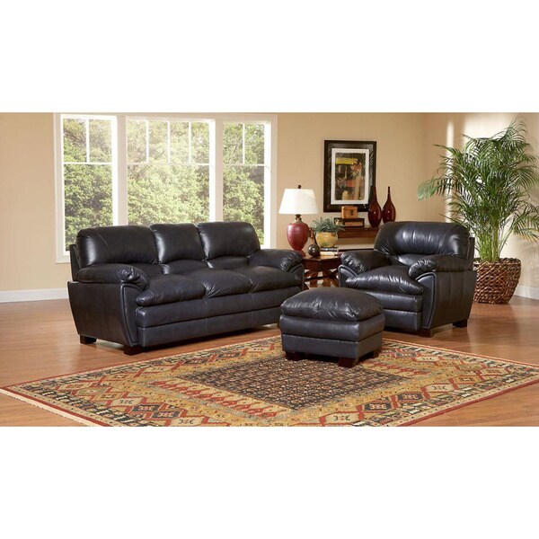 Miami 2 Piece Leather Sofa Loveseat Set Free Shipping Today Miami 2 Piece Leather Sofa Loveseat Set