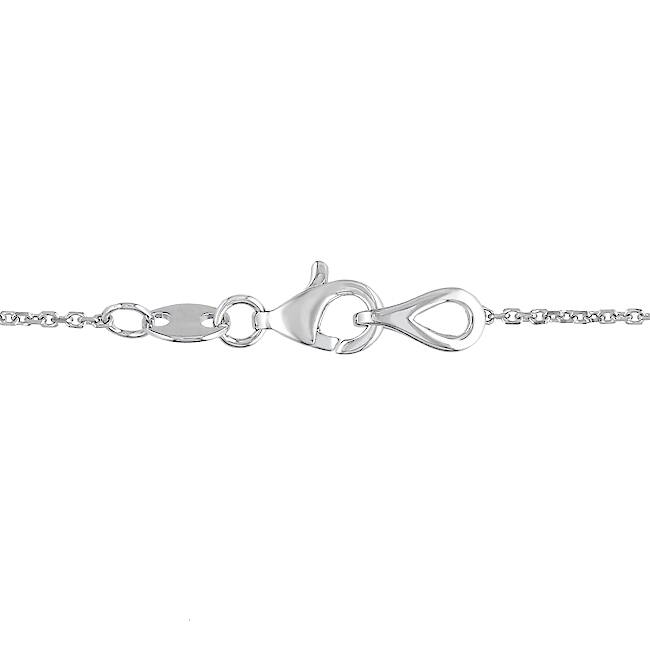 Miadora Signature Collection 14k White Gold 1ct TDW Diamond Heart Necklace