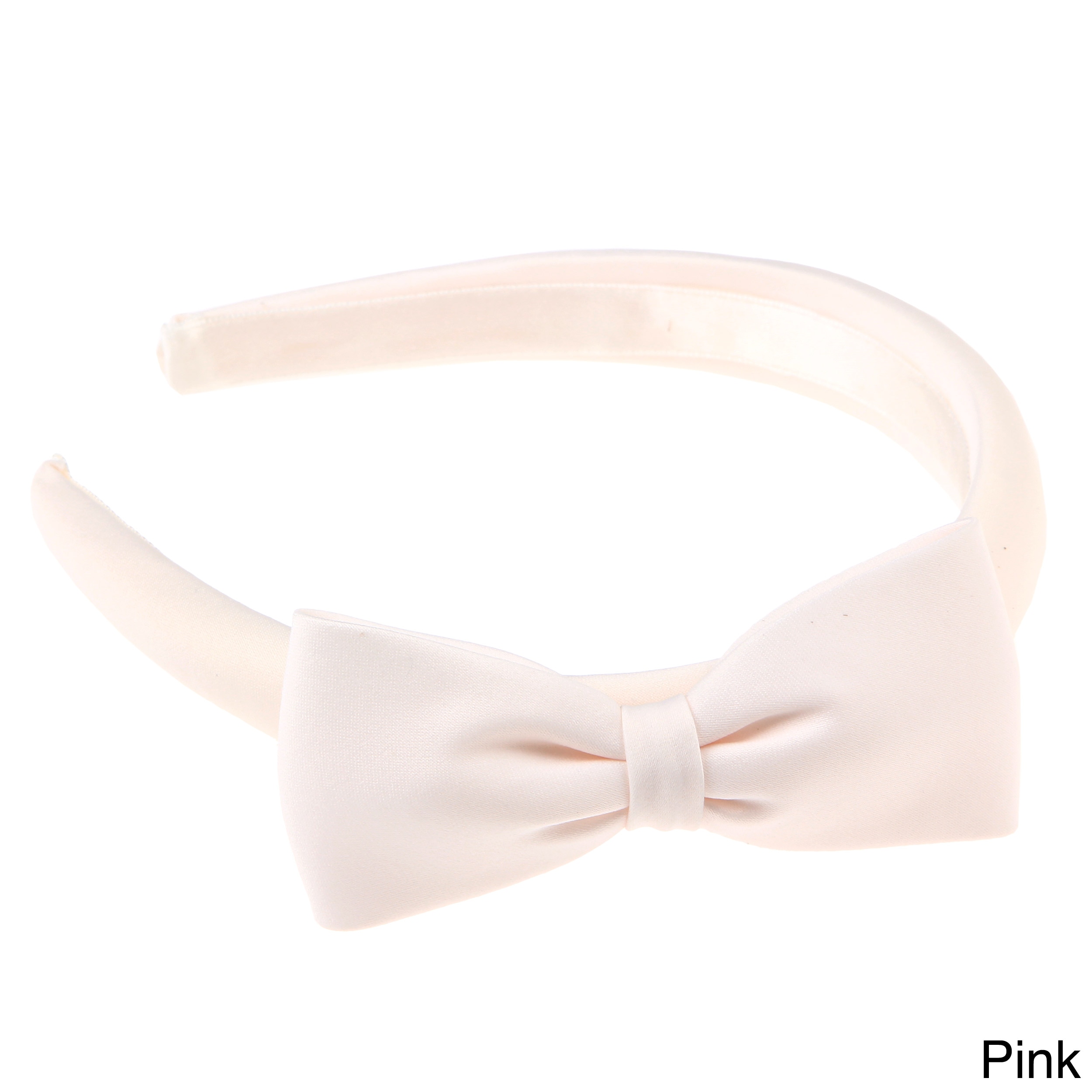 Sweetie Pie Collection Girls Peau Satin Headband With Bow