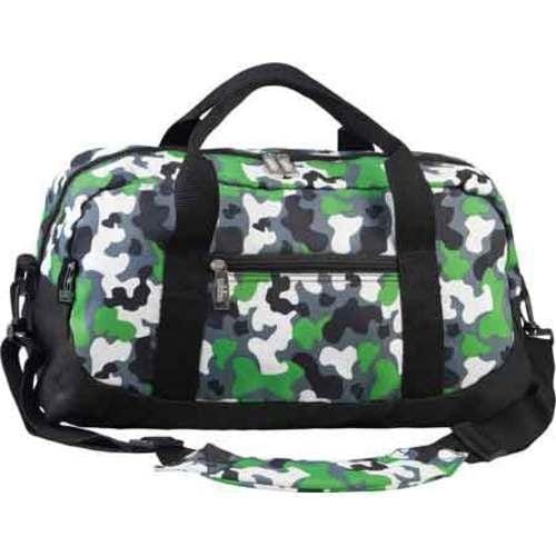 Boys Wildkin Duffel Bag Camo Green