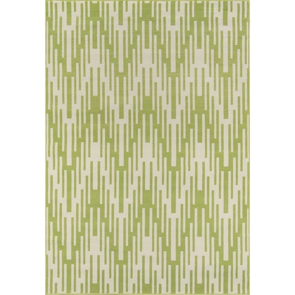 Momeni Baja Ikat Green Indoor/Outdoor Area Rug - 7'10" x 10'10"